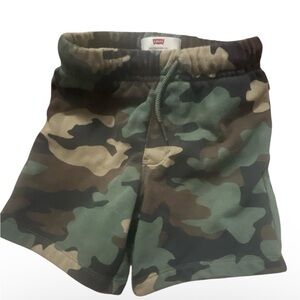 Levi's Kids Green Camouflage Shorts